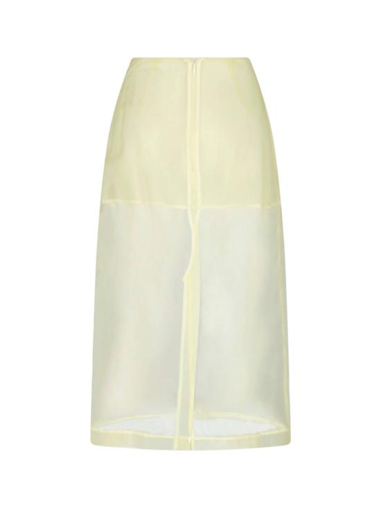 26SS 더프랭키샵 미디 스커트 PERI SHEER MIDI SKIRT PALE YELLOW Yellow - THE FRANKIE SHOP