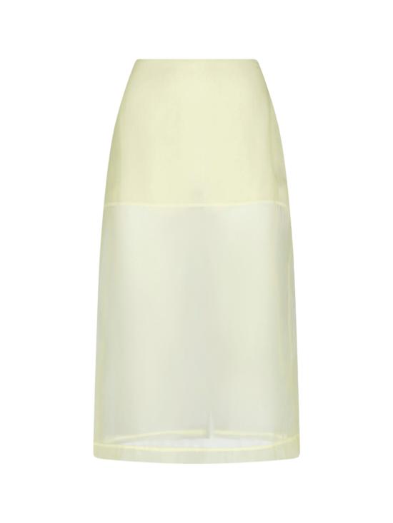 26SS 더프랭키샵 미디 스커트 PERI SHEER MIDI SKIRT PALE YELLOW Yellow