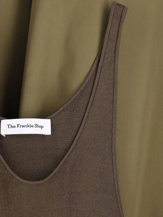 26SS 더프랭키샵 롱 원피스 ILIYA DROP WAIST MAXI DRESS OLIVE Green - THE FRANKIE SHOP