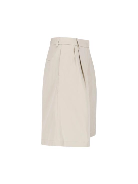 26SS 더프랭키샵 스트레이트 팬츠 MARFA COTTON PLEATED BERMUDA LIGHT BEIGE Beige - THE FRANKIE SHOP