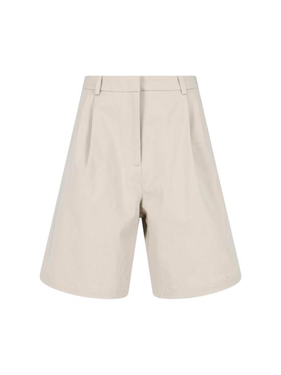 26SS 더프랭키샵 스트레이트 팬츠 MARFA COTTON PLEATED BERMUDA LIGHT BEIGE Beige