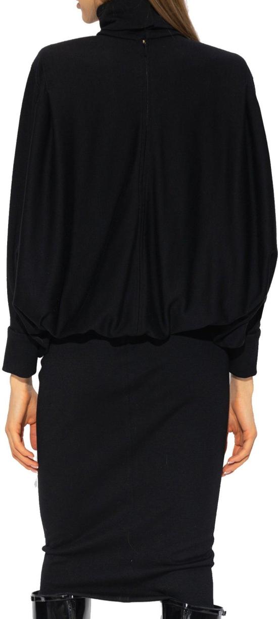  생로랑 미디 원피스 53958658490708 BLACK - SAINT LAURENT