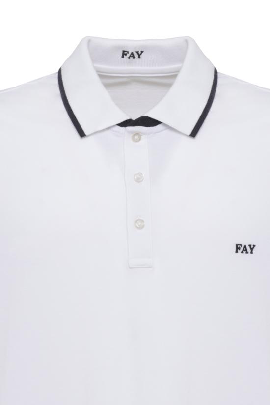 26SS 페이 폴로 티셔츠 NPMB252140STDW B001 White - FAY
