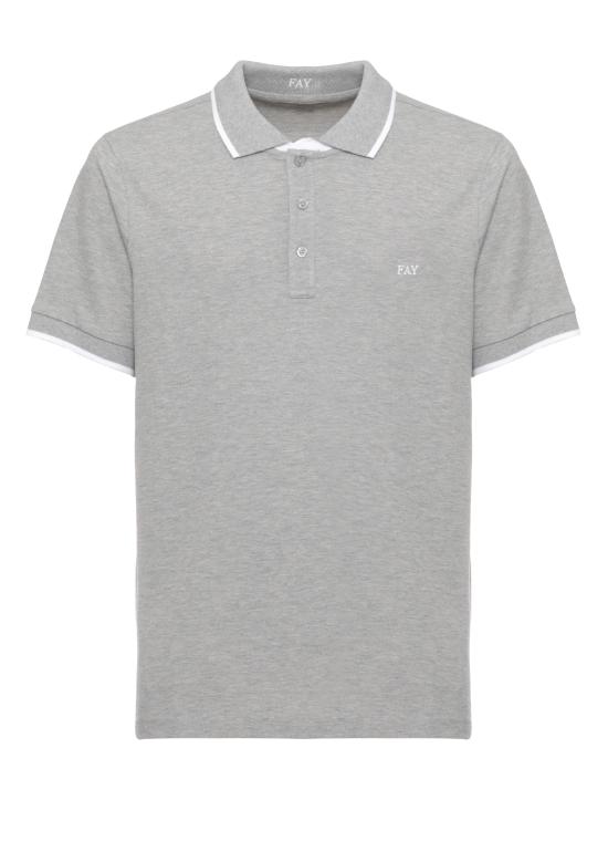 26SS 페이 폴로 티셔츠 NPMB252140STDW B201 Grey