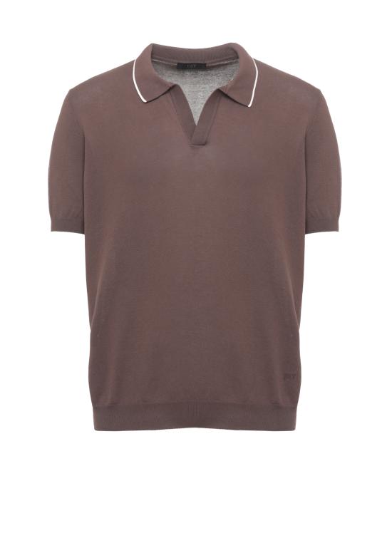 26SS 페이 폴로 티셔츠 NMMC1521740VHY 4867 Brown