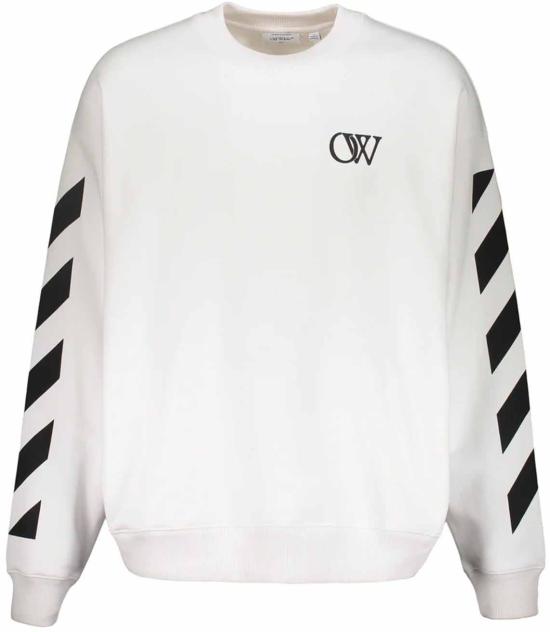 25FW 오프화이트 긴팔 티셔츠 44MBA054G5F0070110 WHITE