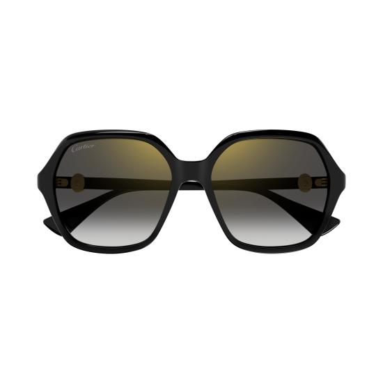 25FW 까르띠에 선글라스 CT0470S 001 BLACK BLACK GREY - CARTIER