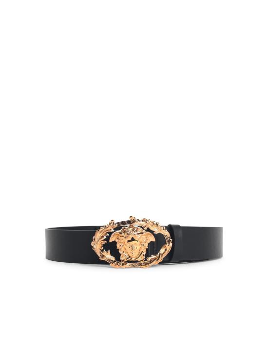 26SS 베르사체 가죽 벨트 1021519 DVTP11B00V Black