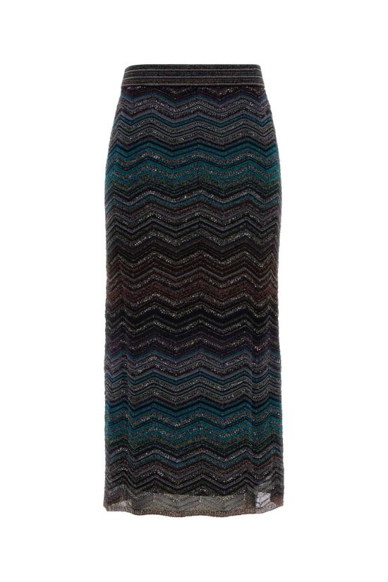 26SS 미소니 롱 스커트 DS26SH0SBK01H9 SM9ZT Printed - MISSONI