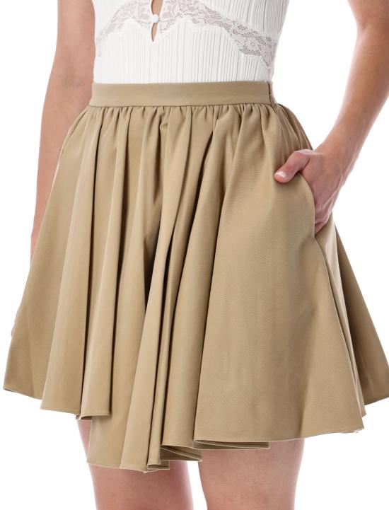 26SS 셀프 포트레이트 미디 스커트 SS26087SKBG TAN Marrone - SELF PORTRAIT