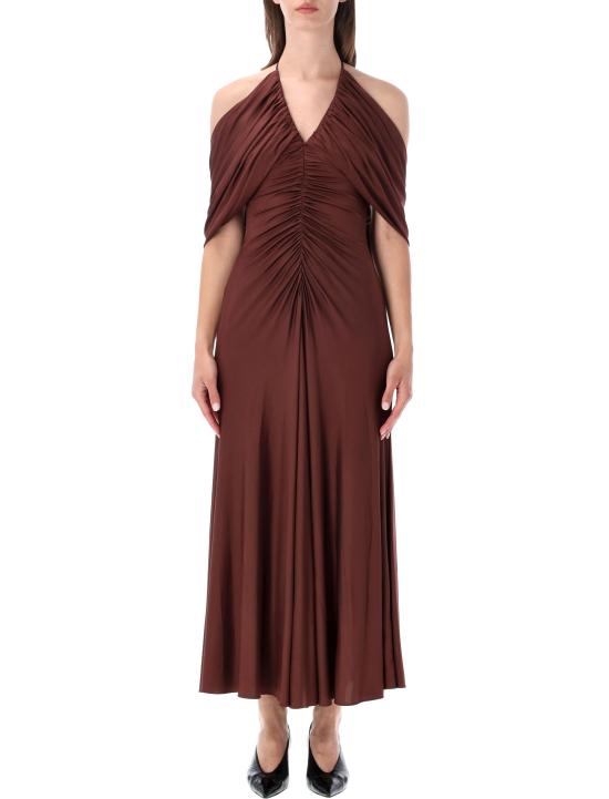 26SS 셀프 포트레이트 미디 원피스 SS26161MBR BROWN Marrone