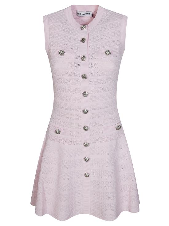 26SS 셀프 포트레이트 미디 원피스 SS26063SP PINK Rosa