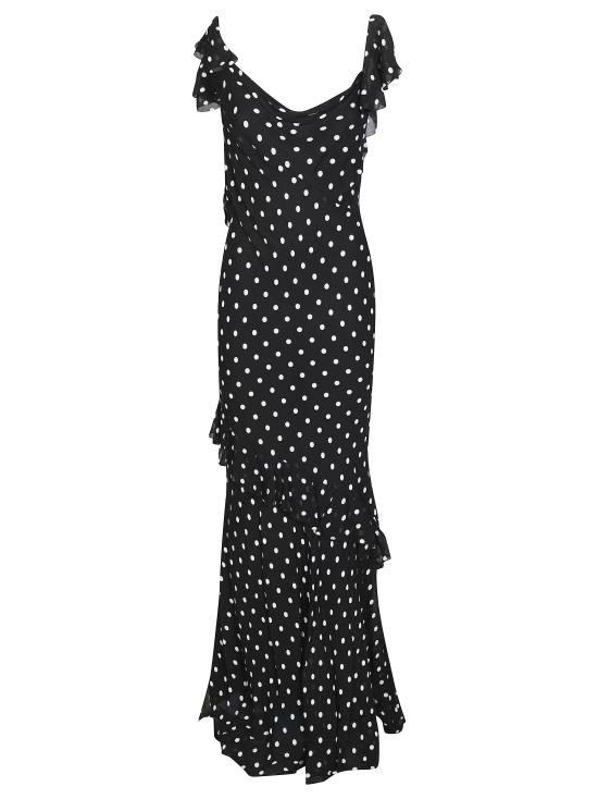 26SS 셀프 포트레이트 롱 원피스 SS26176XB BLACK Nero