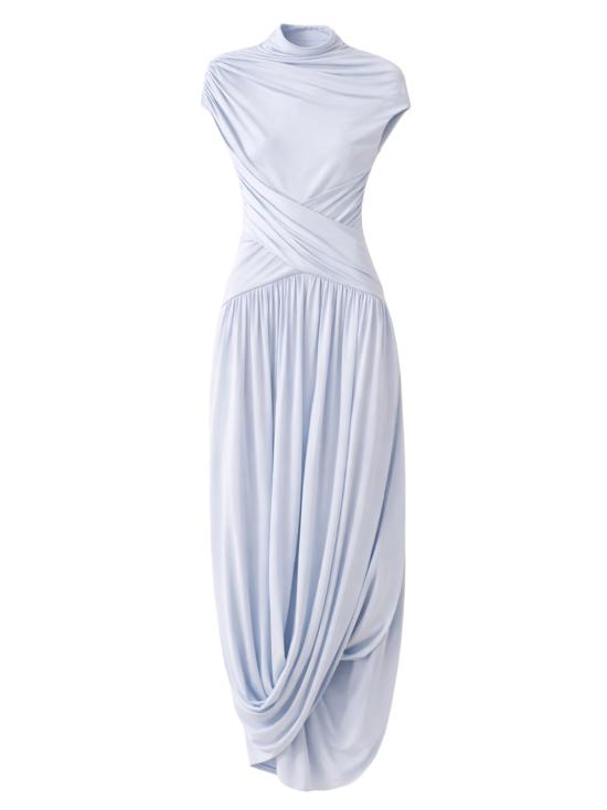 26SS 셀프 포트레이트 롱 원피스 SS26167MBL BLUE