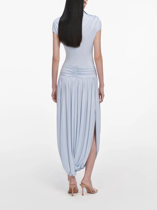26SS 셀프 포트레이트 롱 원피스 SS26167MBL BLUE - SELF PORTRAIT