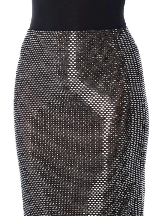 26SS 셀프 포트레이트 미디 스커트 SS26169MSKB BLACK Nero - SELF PORTRAIT