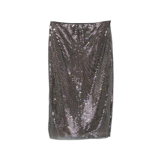 26SS 셀프 포트레이트 미디 스커트 SS26169MSKB BLACK Nero