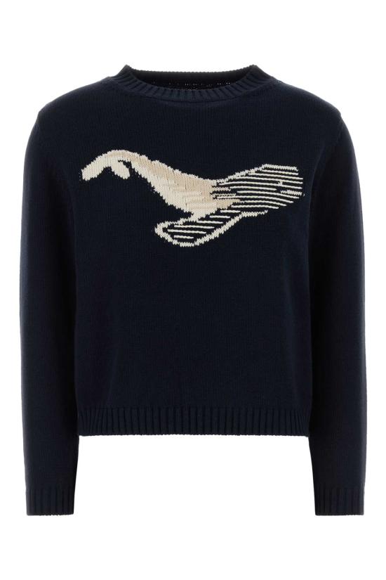 25FW 위켄드막스마라 NESPOLA 네스폴라 코튼 코르도네 스웨터 2525366171600 002 STAMPA BALENA