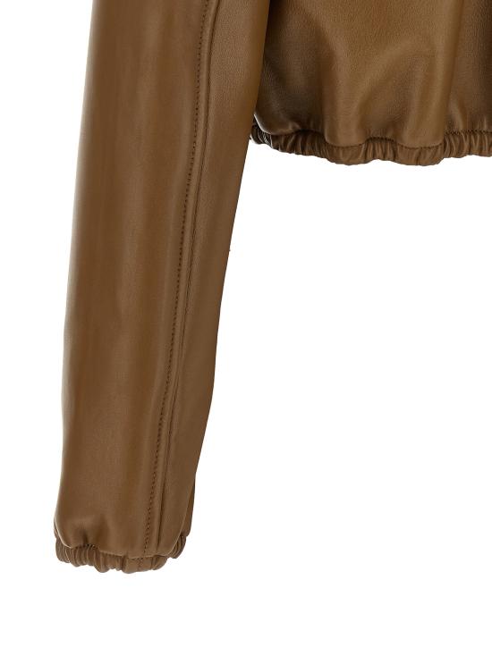 26SS 구찌 가죽 자켓 852289XNBBW2006 Beige - GUCCI