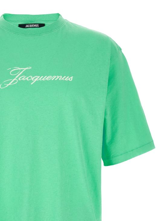 26FW 자크뮈스 반팔 티셔츠 26ETSM00639AJ00289520 Green - JACQUEMUS
