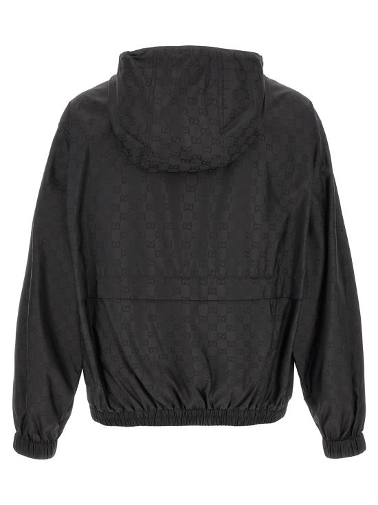26FW 구찌 GG 나일론 자카드 지퍼 자켓 814110ZASZD1000 Black - GUCCI