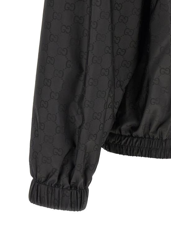 26FW 구찌 GG 나일론 자카드 지퍼 자켓 814110ZASZD1000 Black - GUCCI