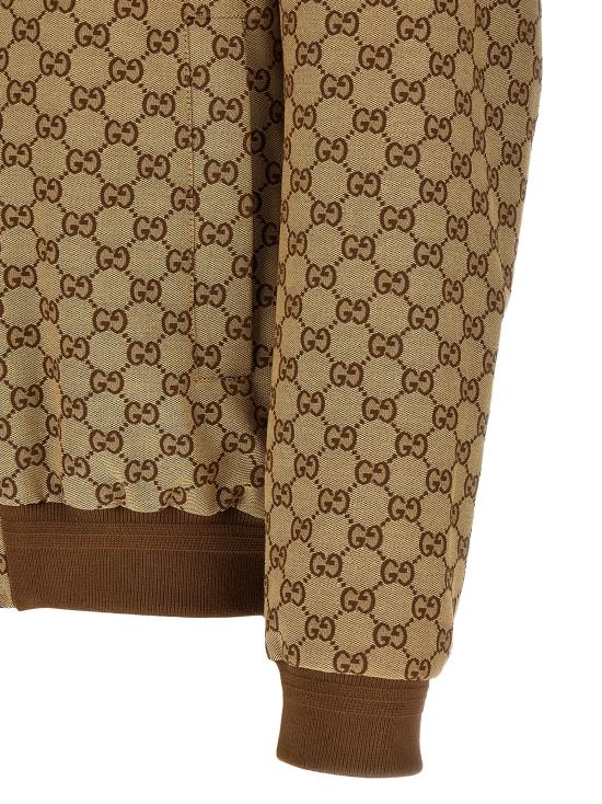 26FW 구찌 GG 캔버스 봄버 자켓 826575ZAF4S2580 Beige - GUCCI