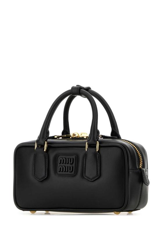 26FW 미우미우 토트백 5BB142VOONACR3 F0002 Black - MIU MIU