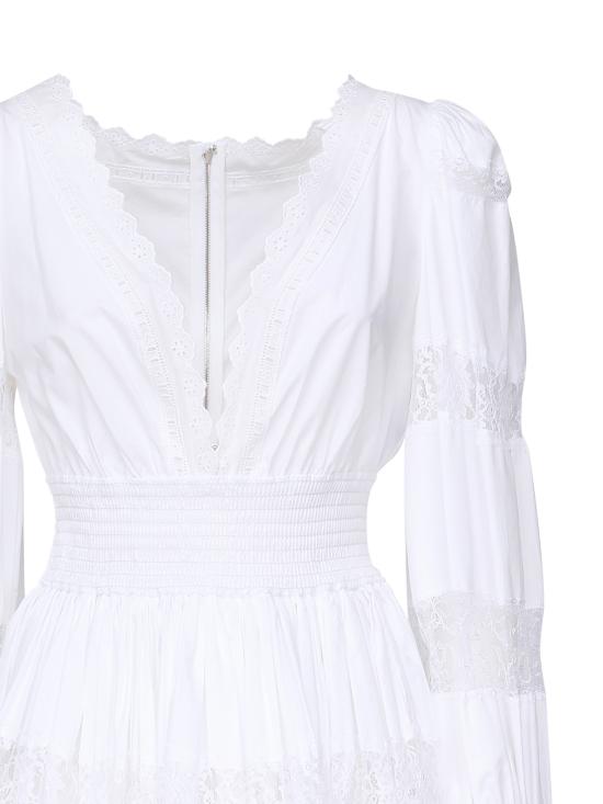 26SS 돌체앤가바나 미디 원피스 F6ZD6T FU5UBW0800 BIANCO OTTICO - DOLCE & GABBANA