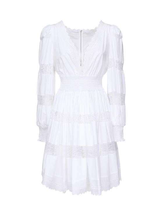 26SS 돌체앤가바나 미디 원피스 F6ZD6T FU5UBW0800 BIANCO OTTICO - DOLCE & GABBANA