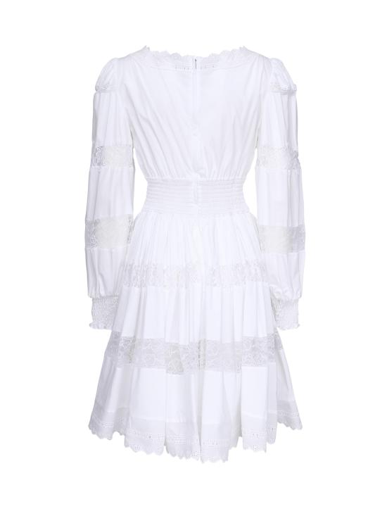 26SS 돌체앤가바나 미디 원피스 F6ZD6T FU5UBW0800 BIANCO OTTICO - DOLCE & GABBANA