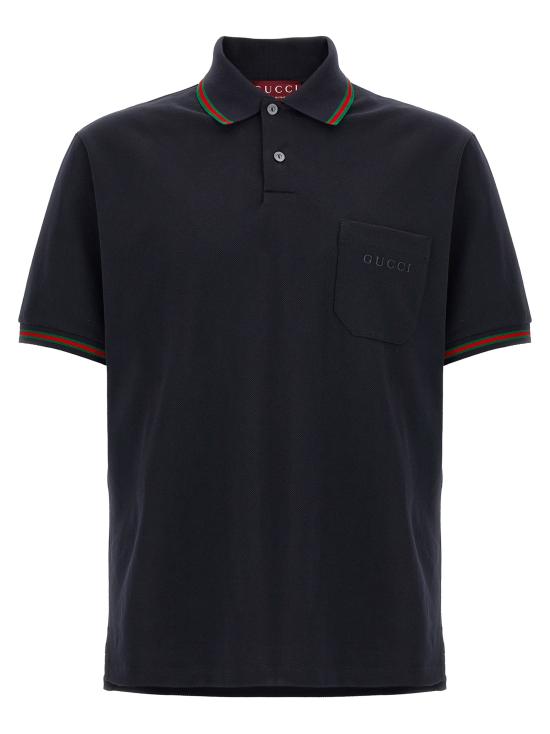 26SS 구찌 코튼 폴로 셔츠 795174XJEOX4794 Blue