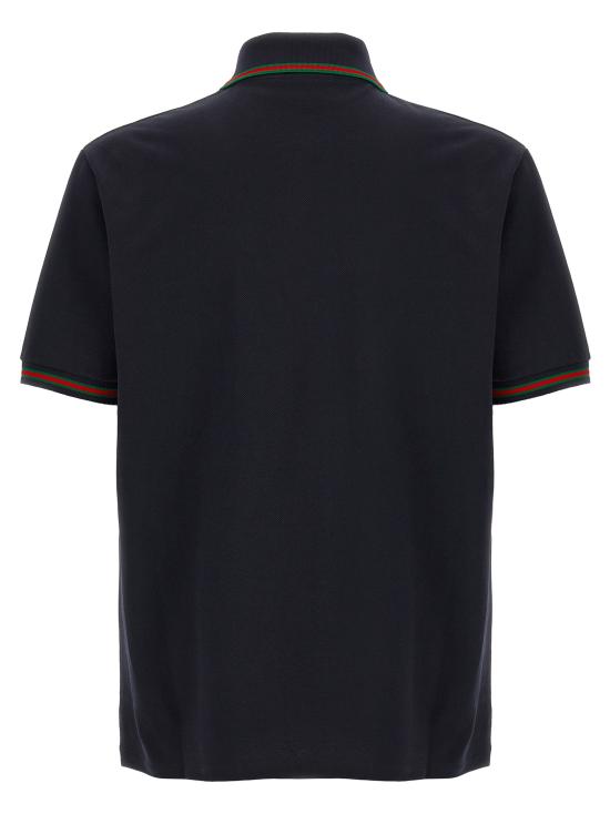26SS 구찌 코튼 폴로 셔츠 795174XJEOX4794 Blue - GUCCI