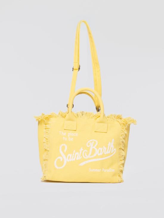 26SS 세인트바쓰 토트백 Canvas Giallo 소재의 보르사 콜레트 - MC2 SAINT BARTH