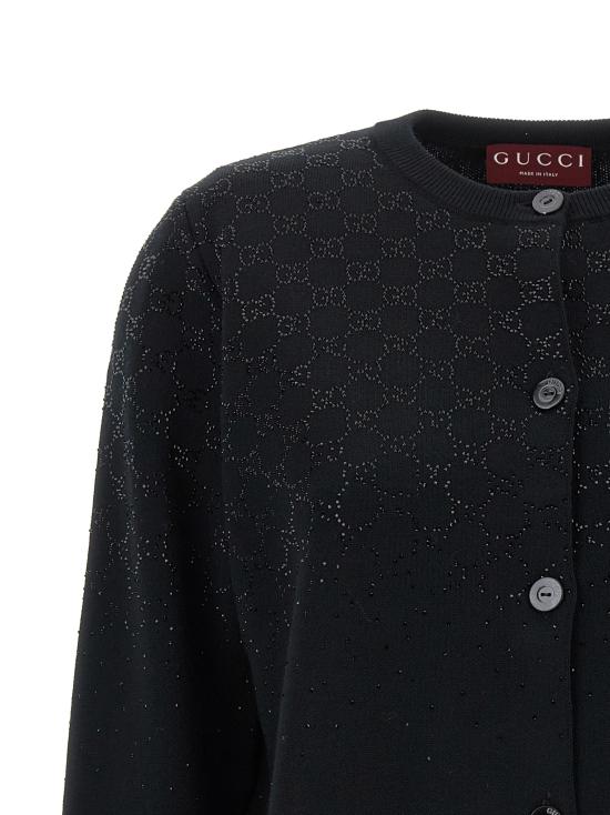 26FW 구찌 가디건 813850XKFB31043 Black - GUCCI