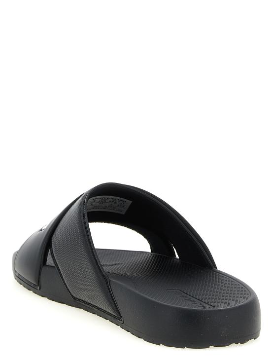26SS 발렌시아가 스포티 풀 로고 슬라이드 866163W0FPD1090 White Black - BALENCIAGA