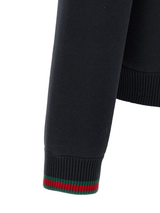 26SS 구찌 나파 레더 니트 봄버 자켓 793181XNA294044 Blue - GUCCI