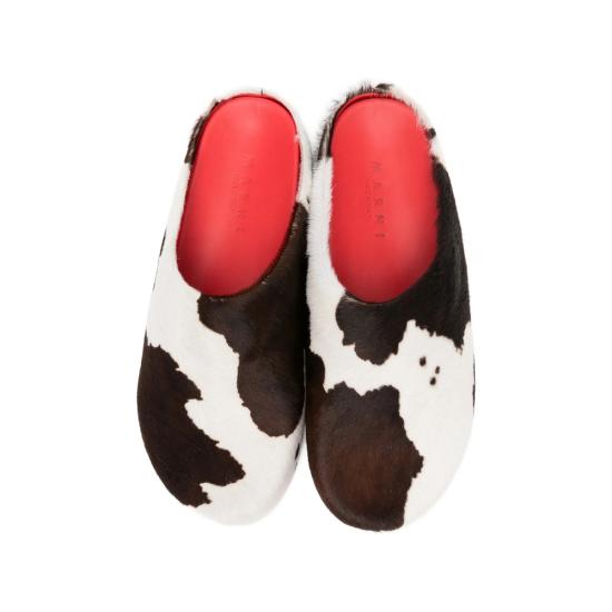 26FW 마르니 뮬/슬리퍼 P9283 SBMR000600 ZP216 BROWN WHITE - MARNI