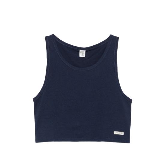 26FW 스포티앤리치 민소매 티셔츠 TO12176326BL DNAVY BLUE