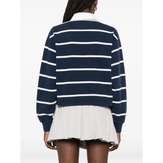 26FW 스포티앤리치 폴로 티셔츠 TO00876300BL DNAWH BLUE WHITE - SPORTY & RICH