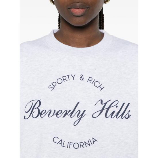 26FW 스포티앤리치 긴팔 티셔츠 ST09876257GY HGREY - SPORTY & RICH