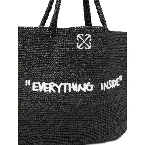 26SS 오프화이트 토트백 OMNA20VC99FA B001 1001 BLACK - OFF WHITE