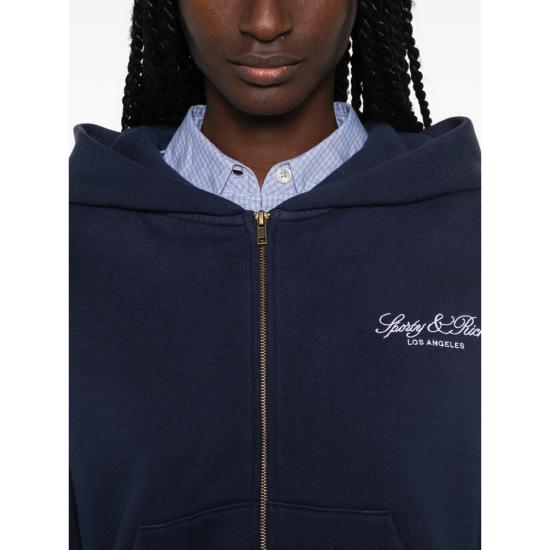 26FW 스포티앤리치 후드 티셔츠 ST09476269BL DNAVY BLUE - SPORTY & RICH