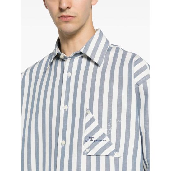 26FW 자크뮈스 긴팔 셔츠 SHM00624 AW00855 3JK BLUE - JACQUEMUS