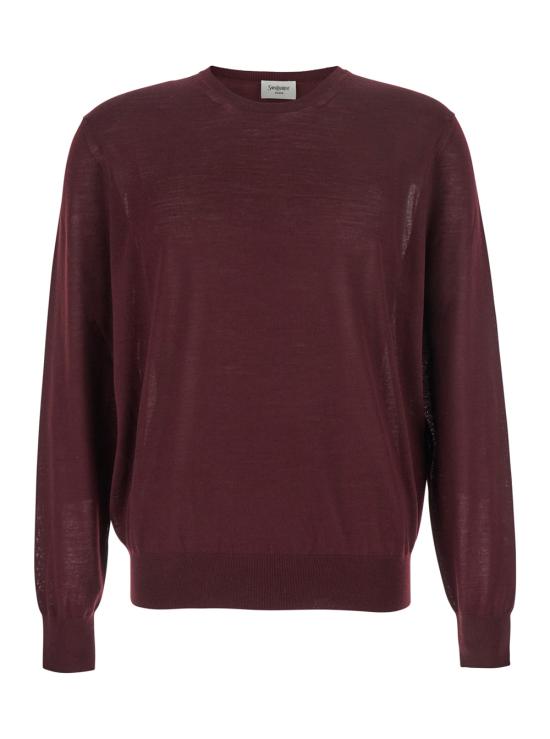 25FW 생로랑 긴팔 티셔츠 821736Y76GM6040 Bordeaux