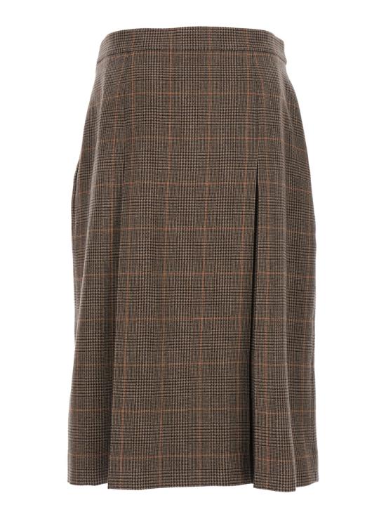 25FW 생로랑 미디 스커트 831068Y3J459217 Brown - SAINT LAURENT