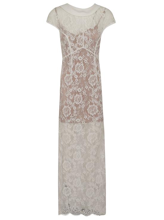 26SS 셀프 포트레이트 롱 원피스 SS26 254XW WHITE