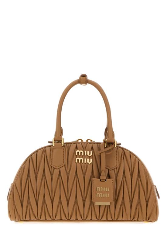 26FW 미우미우 토트백 5BB197AN88 F098L Camel