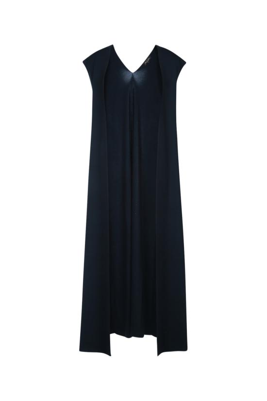 26SS 로로피아나 미디 원피스 FAQ4581 W000 BLUE NAVY