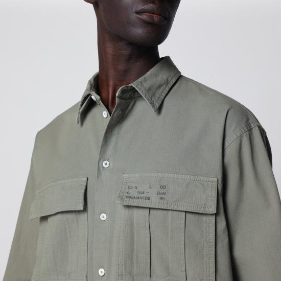 26SS 디스퀘어드2 긴팔 셔츠 S71DM0830D35058 Beige - DSQUARED2
